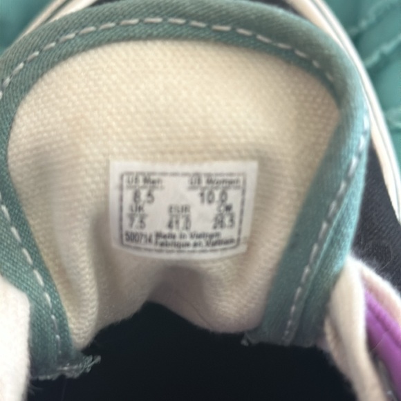 EUC Vans sz 8.5 m / 10 w black purple blue - Picture 7 of 7